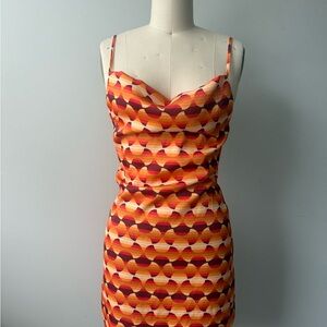 Urban Outfitters Red and Orange Mini Dress